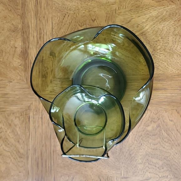 Anchor Hocking Chip & Dip Set 💚 - Picture 2 of 10